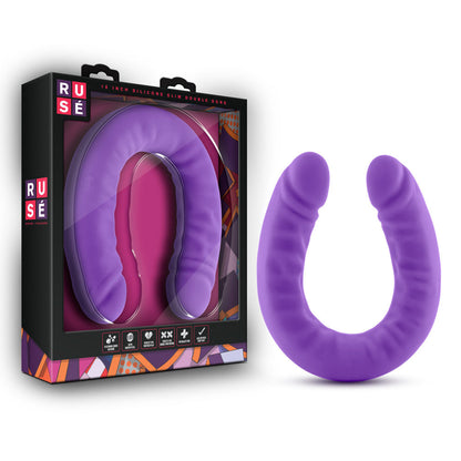 18-inch U-shaped silicone double dildo for G-spot and double penetration play; body-safe and hypoallergenic.

18-inch silicone dildo, double penetration dildo, G-spot silicone dildo, Purio silicone dildo, U-shaped double dildo, realistic silicone dildo, UltraSilk smooth dildo, body-safe silicone dildo, hypoallergenic double dildo, Blush Novelties Ruse, flexible double dildo, water-based lube safe dildo, long double-ended dildo