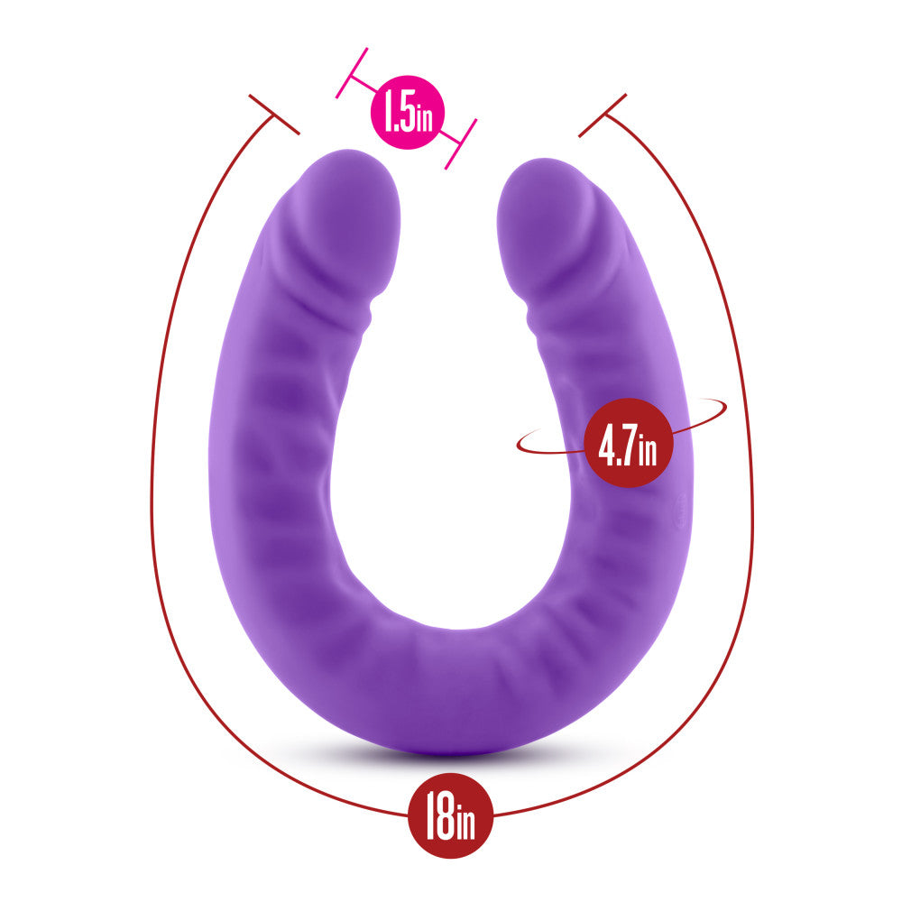 18-inch U-shaped silicone double dildo for G-spot and double penetration play; body-safe and hypoallergenic.

18-inch silicone dildo, double penetration dildo, G-spot silicone dildo, Purio silicone dildo, U-shaped double dildo, realistic silicone dildo, UltraSilk smooth dildo, body-safe silicone dildo, hypoallergenic double dildo, Blush Novelties Ruse, flexible double dildo, water-based lube safe dildo, long double-ended dildo