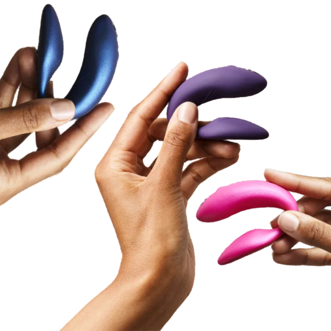 We-Vibe Chorus couples vibrator with adjustable fit, Squeeze Remote, and Touch-Sense technology for triple stimulation and customizable app control.
