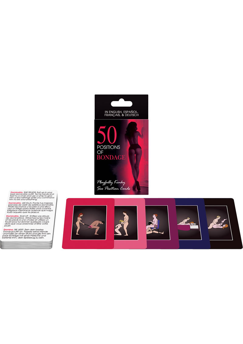 50 Positions Of Bondage Sex Position Cards 50 Bondage Card Game: Explore positions, compete, and create fantasies. Perfect for couples—no equipment needed!