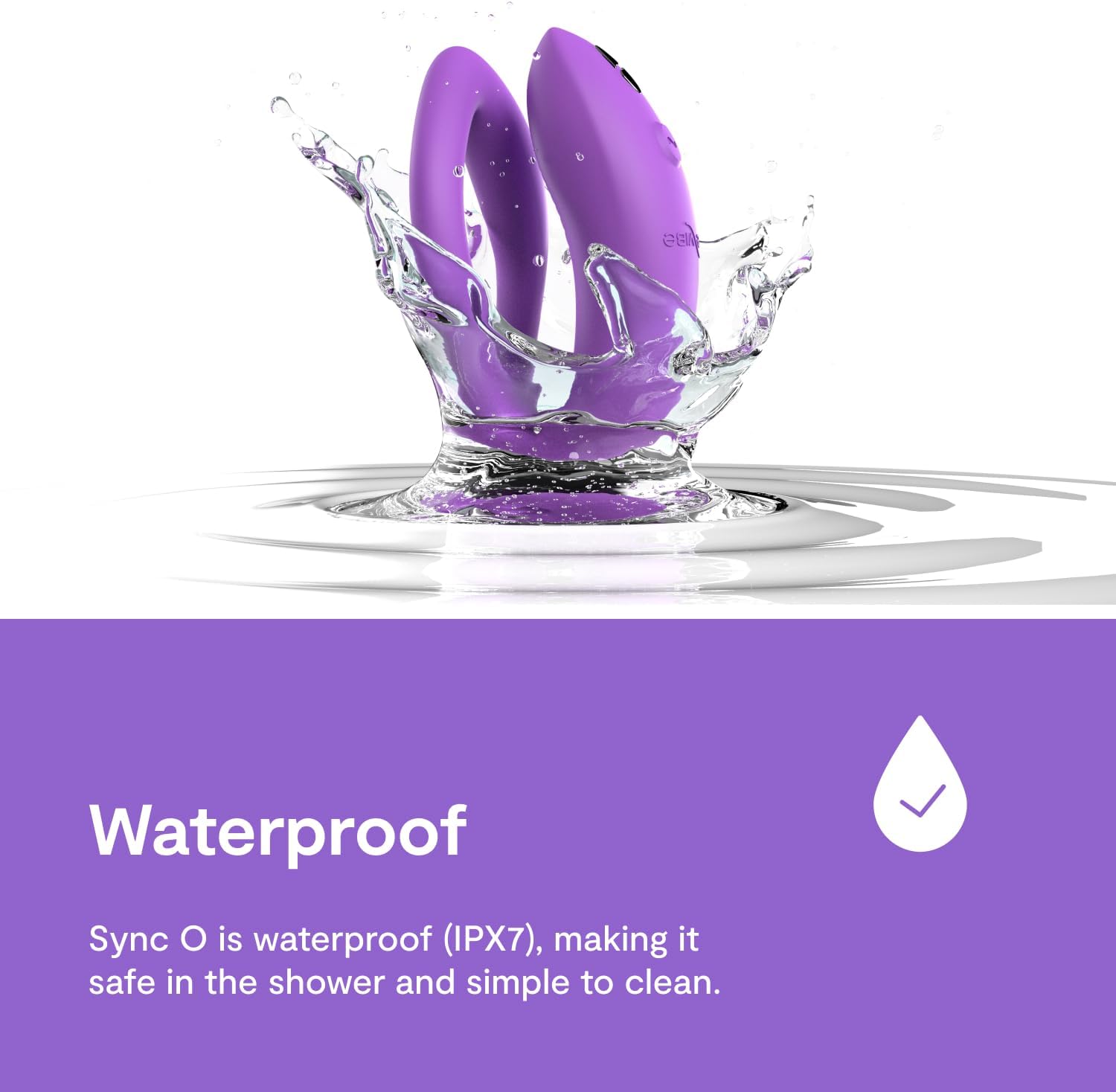 We-Vibe Sync O Rechargeable Silicone Couples Vibrator with Remote Control