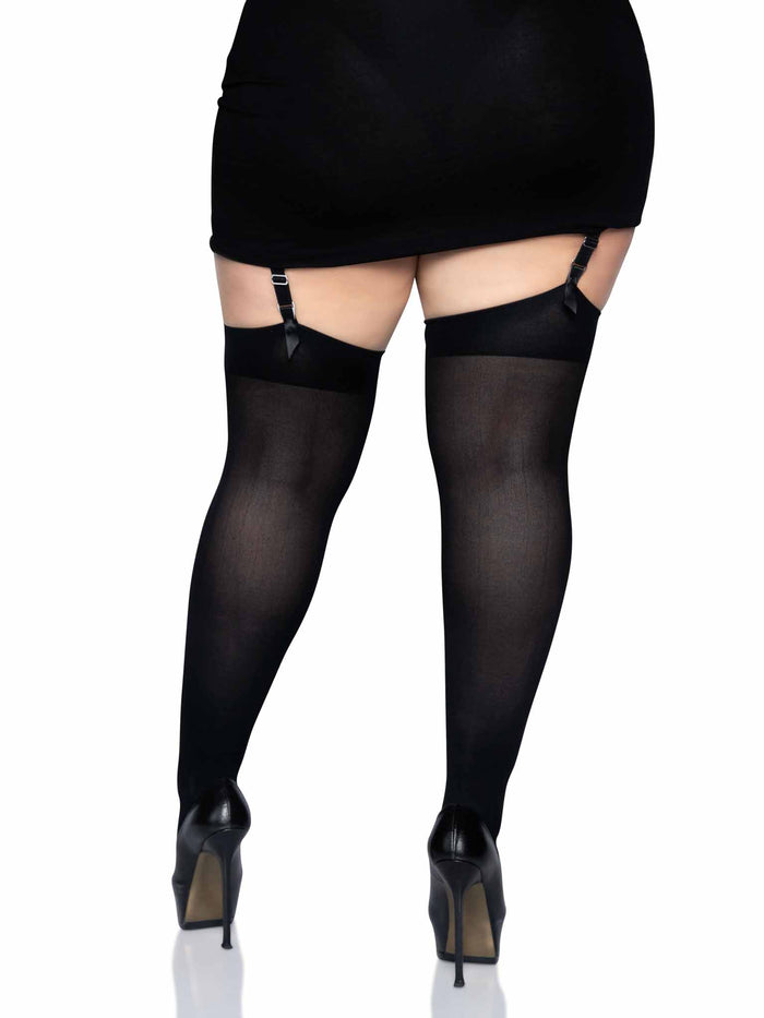 Nylon Thigh High | One Size + Plus Size | Leg Avenue