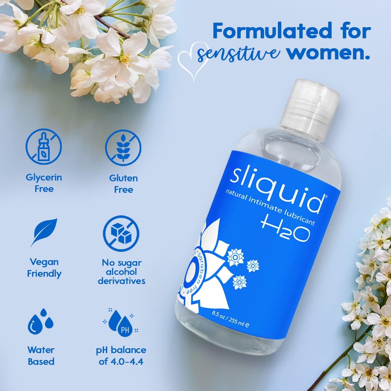 Sliquid H2O | Natural Water Based Personal Lubricant