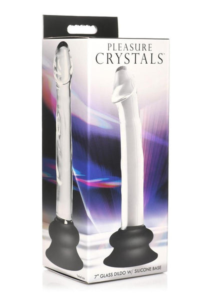 Crystal-clear glass dildo with realistic textures, temperature play capabilities, and removable silicone suction cup base.

Keywords: glass dildo, crystal clear dildo, borosilicate glass toy, temperature play dildo, suction cup glass dildo, realistic glass dildo, removable silicone base dildo, body-safe glass dildo, dishwasher-safe dildo, phthalate-free glass dildo, premium glass pleasure toy, glass dildo for anal play, glass sex toy, temperature-safe glass dildo