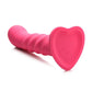 Enhance your playtime with the Simply Sweet Ribbed Dildo, featuring three textured ribs, 3 speeds and 7 patterns of vibration, and a remote control for effortless pleasure. Pink ribbed silicone dildo with vibrations, remote-controlled, harness-compatible suction base, waterproof, body-safe, phthalate-free. Keywords: pink silicone vibrating dildo, ribbed silicone dildo, G-spot vibrator, P-spot vibrator, harness-compatible dildo, suction cup dildo, waterproof vibrating dildo, remote-controlled sex toy, rechar