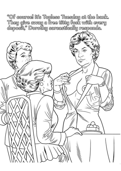 The Golden Gilfs Coloring Book ♥ Golden Girls Coloring Book for Adults