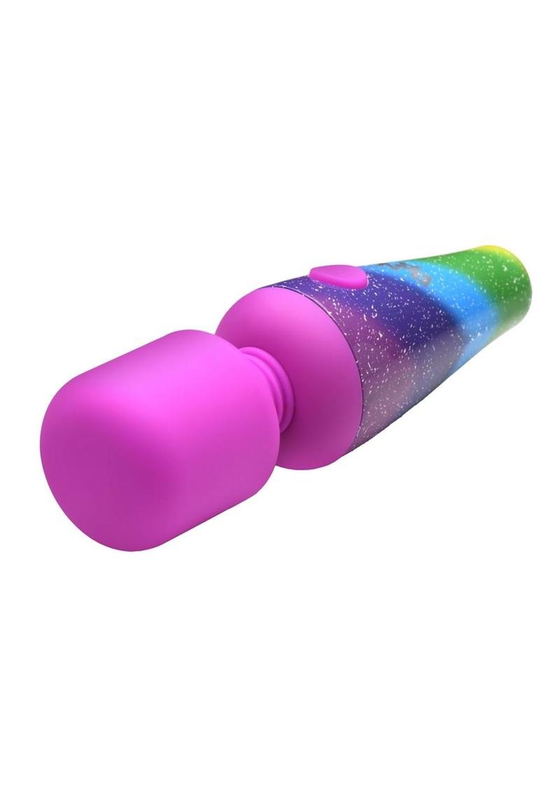 Bang! Rainbow Mini Wand, a compact rechargeable silicone vibrator with 3 speeds, 7 patterns, a flexible neck, and vibrant rainbow design.

Bang! Rainbow Mini Wand, rechargeable mini wand, compact silicone vibrator, 3-speed vibrating wand, 7-pattern mini massager, travel-friendly vibrator, rainbow silicone wand, flexible neck massager, body-safe mini vibrator, cordless mini wand vibrator