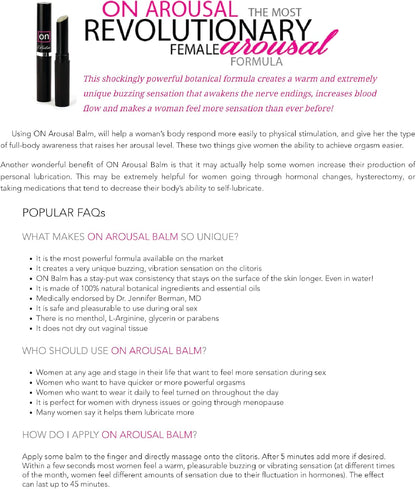 On Natural Arousal Balm For Her | Arousal for Women