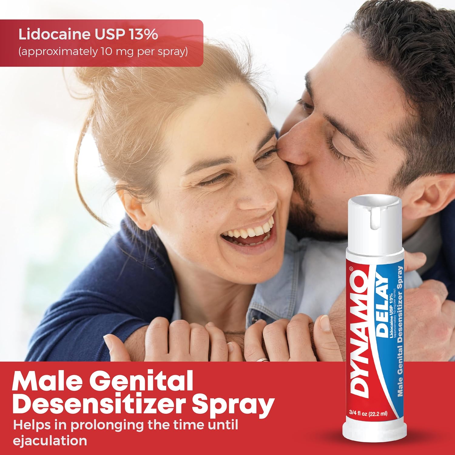 Dynamo Delay Lidocaine Spray for men, prolongs intimacy, clinically tested, fast-acting, non-irritating.
Keywords: Dynamo Delay spray, lidocaine delay spray, climax control spray, prolong intimacy, male desensitizer, delay ejaculation spray, lidocaine 13% spray, performance enhancement spray, fast-acting delay spray, FDA-registered delay spray, prolong pleasure.