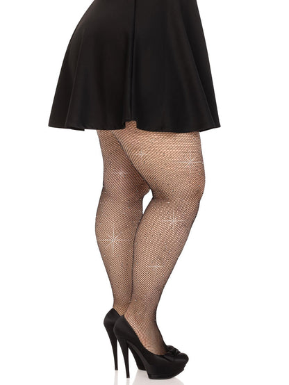 Fishnet Crystalized Tights with Multi Sized Rhinestones | Leg Avenue