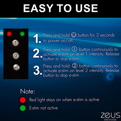 Electro baton with 360° e-stim surface, pinpoint tips, and adjustable intensity for BDSM play. Keywords: e-stim baton, 360 electro baton, Zeus electro baton, e-stim impact toy, pinpoint electro toy, BDSM shock baton, rechargeable e-stim toy, body-safe electro baton, Zeus e-stim BDSM gear, adjustable e-stim baton.