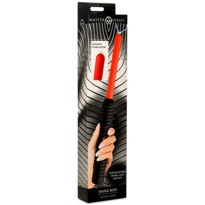 Spark Rod Zapping Wand for pinpoint e-stim sensations with ribbed handle and loud zap sound, perfect for sensory play and BDSM.

e-stim sensations, pinpoint shock, BDSM toy, electrosex gear, sensory play wand, ribbed handle, kink scene accessory, safe e-stim device