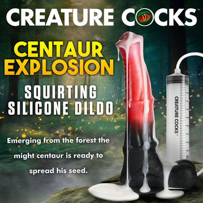 Centaur Fantasy Squirting Dildo with suction cup base, ribbed shaft, and squirting feature.

squirting dildo, creature cocks, premium silicone dildo, ribbed shaft dildo, fantasy squirting dildo, suction cup dildo, squirting centaur cock, mythical creature dildo, phthalate-free squirting dildo.