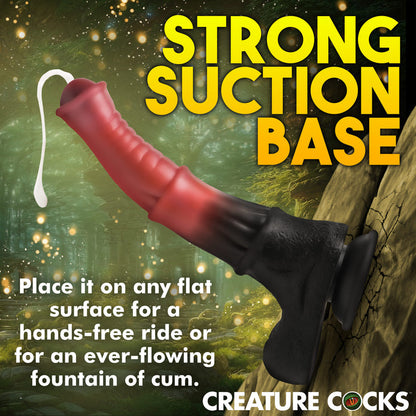 Centaur Fantasy Squirting Dildo with suction cup base, ribbed shaft, and squirting feature.

squirting dildo, creature cocks, premium silicone dildo, ribbed shaft dildo, fantasy squirting dildo, suction cup dildo, squirting centaur cock, mythical creature dildo, phthalate-free squirting dildo.