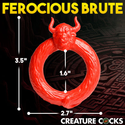 Beast Mode C-Ring, bull-inspired red silicone cock ring for stamina and roleplay.
bull-inspired cock ring, fantasy cock ring, creature cock ring, silicone cock ring, phthalate-free C-ring, body-safe cock ring, red cock ring, stamina-enhancing ring, roleplay cock ring.

