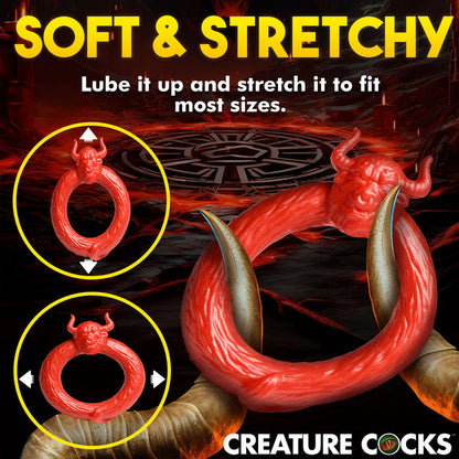 Beast Mode C-Ring, bull-inspired red silicone cock ring for stamina and roleplay.
bull-inspired cock ring, fantasy cock ring, creature cock ring, silicone cock ring, phthalate-free C-ring, body-safe cock ring, red cock ring, stamina-enhancing ring, roleplay cock ring.

