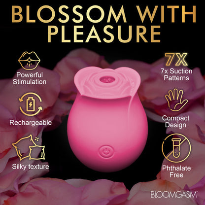 The Perfect Rose ♥  Rechargeable Silicone Clitoral Stimulator ♥ Bloomgasm