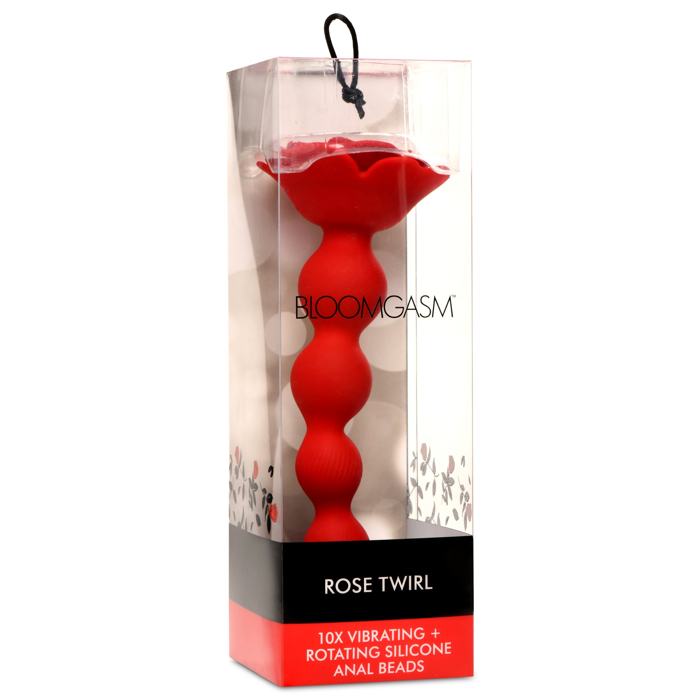 Rose Twirl 10X Vibrating & Rotating Silicone Anal Beads, featuring 3 speeds, 7 patterns, textured beads, premium silicone, and IPX6 waterproof design for body-safe backdoor pleasure
vibrating anal beads, rotating anal beads, silicone anal toy, textured anal beads, body-safe silicone, waterproof anal toy, rechargeable anal toy, anal beads for beginners, rose-themed adult toy