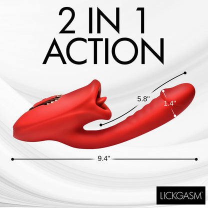 Deep Kiss Kissing Rechargeable Silicone Rabbit Vibrator | Lickgasm