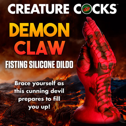 Demon claw silicone dildo with suction-cup base, textured fingers, and harness compatibility.

demon claw dildo, fantasy silicone dildo, Creature Cocks Demon Claw, clawed hand dildo, red and black dildo, harness-compatible dildo, suction cup dildo, premium silicone toy, phthalate-free dildo, textured fantasy dildo