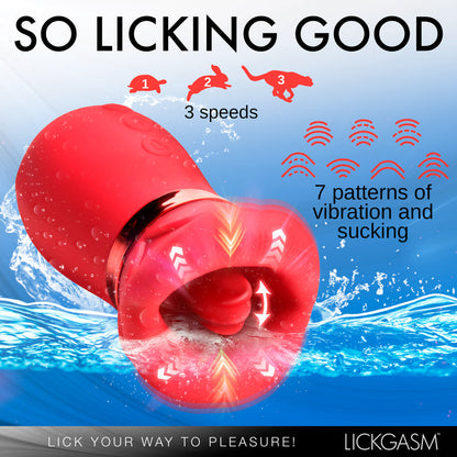 Kissing-mouth clitoral stimulator with suction, tongue movement, and vibration, made of premium silicone with soft, squishy lips.

kissing-mouth clit stimulator, clit vibrator with suction, clitoral suction toy, kissing vibrator, tongue movement vibrator, soft lips clit toy, premium silicone vibrator, waterproof clit stimulator, rechargeable clit toy, buzzing suction toy, clitoral massager with lips, Lickgasm toy