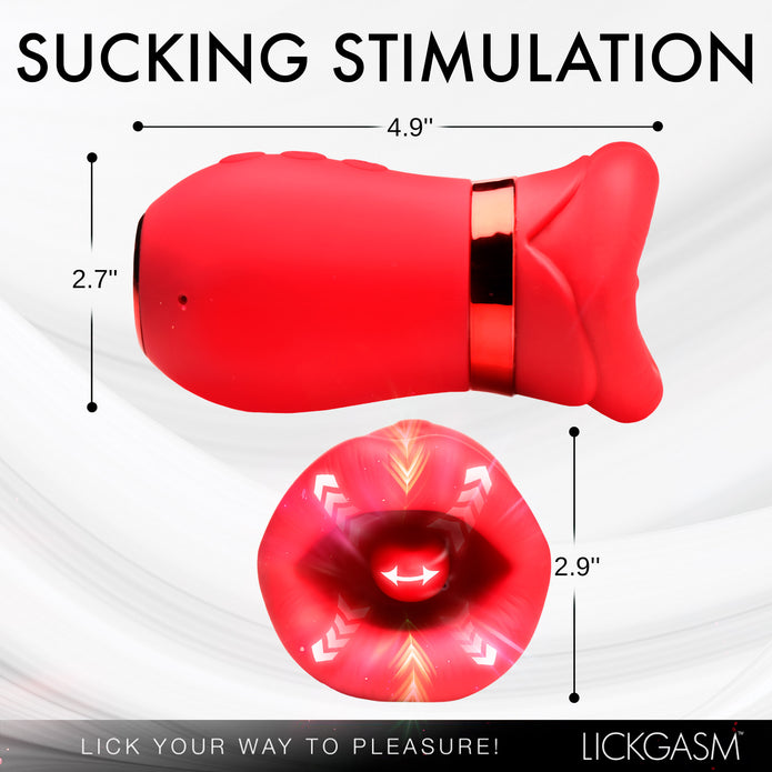 Kissing-mouth clitoral stimulator with suction, tongue movement, and vibration, made of premium silicone with soft, squishy lips.

kissing-mouth clit stimulator, clit vibrator with suction, clitoral suction toy, kissing vibrator, tongue movement vibrator, soft lips clit toy, premium silicone vibrator, waterproof clit stimulator, rechargeable clit toy, buzzing suction toy, clitoral massager with lips, Lickgasm toy