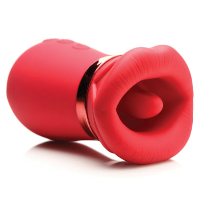 kissing-mouth clit stimulator, clit vibrator with suction, clitoral suction toy, kissing vibrator, tongue movement vibrator, soft lips clit toy, premium silicone vibrator, waterproof clit stimulator, rechargeable clit toy, buzzing suction toy, clitoral massager with lips, Lickgasm toys