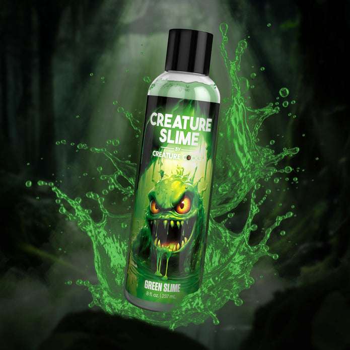 Green, unscented, water-based slime for fantasy roleplay and safe for all toys.
Creature Slime, green fantasy slime, monster roleplay lubricant, water-based slime, paraben-free lubricant, glycerin-free slime, slippery sex lube, unscented slime, fantasy play lubricant, slime for all toys, easy cleanup lubricant, alien roleplay slime.