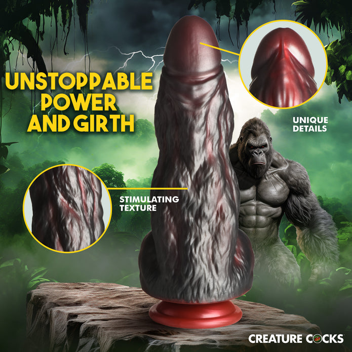 King Kong Fantasy Silicone Dildo with Suction Cup Base | Creature Cocks