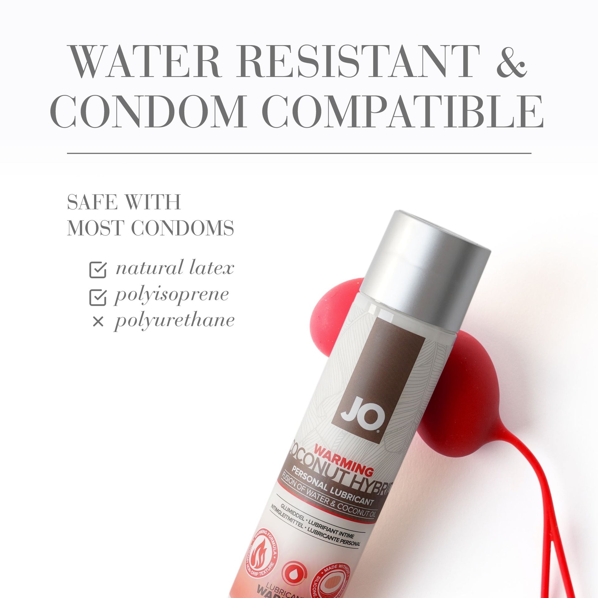 Warming Silicone Free Coconut Hybrid Lubricant | System JO