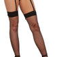 Fishnet Thigh High with Diamond Back Seam (one size)