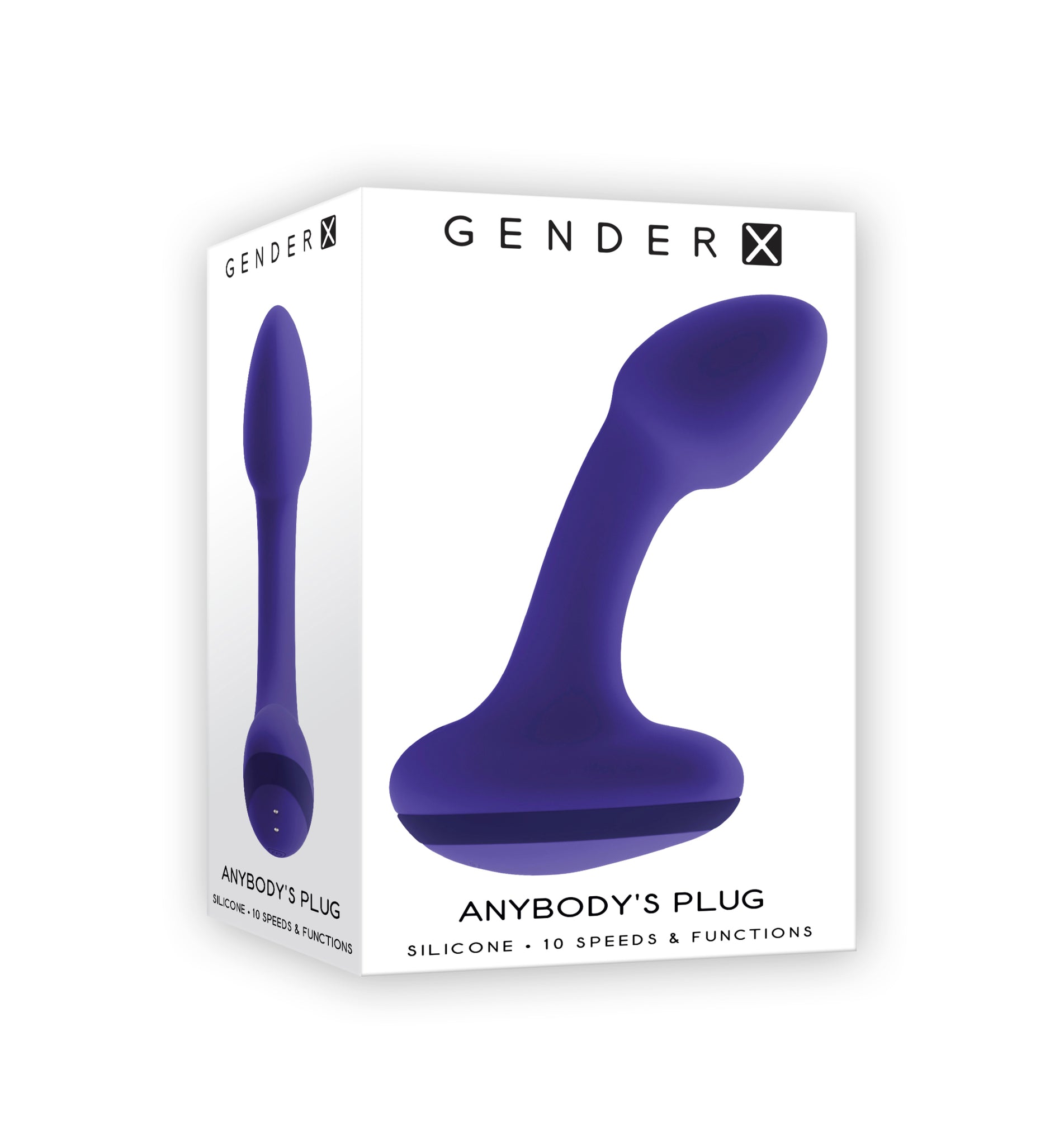 Gender X Anybody's Plug Rechargeable Silicone Vibrating Butt Plug