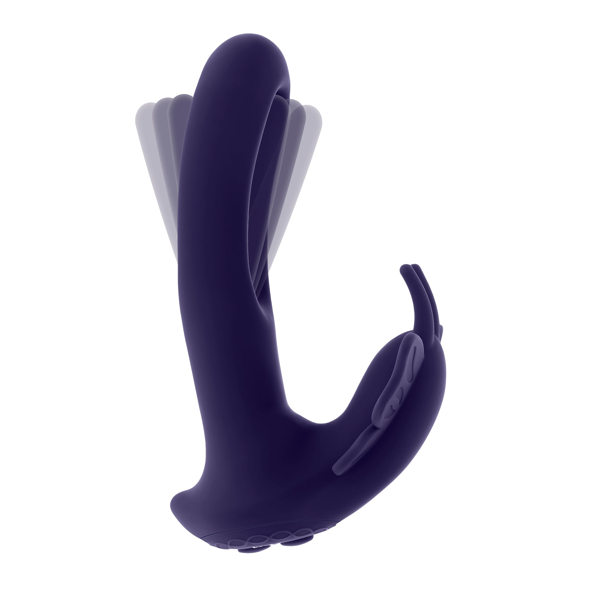 Lord of the Wings dual-stimulation vibrator with flapping shaft, butterfly stimulator, remote control, waterproof design, and USB charging. Keywords: Lord of the Wings vibrator, dual stimulation toy, butterfly stimulator, flapping shaft vibrator, remote control vibrator, waterproof sex toy, USB rechargeable vibrator, silicone vibrator, Evolved Novelties, rabbit-style vibrator.