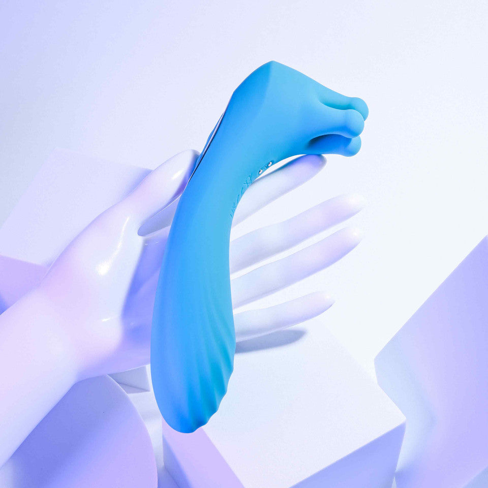 Heads Or Tails Silicone Rechargeable Dual Vibrator - Teal
‘Heads or Tails’ dual-ended vibrator, 9-speed vibrating shaft, 3-finger massaging end, waterproof, rechargeable, body-safe silicone.

dual-ended vibrator, Heads or Tails vibrator, 9-speed vibrator, massaging finger vibrator, waterproof vibrator, silicone vibrator, rechargeable vibrator, vibrating shaft, versatile sex toy, customizable pleasure toy.