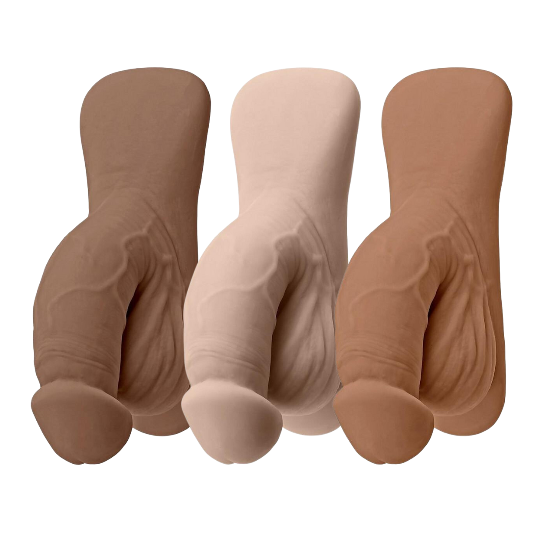 Realistic 4-inch TPE packer available in caramel, chocolate, or vanilla tones; soft, waterproof, and body-safe.
Keywords: Gender X packer, 4-inch packer, realistic packer dildo, body-safe TPE packer, soft flexible packer, caramel packer, chocolate packer, vanilla packer, phthalate-free packer, latex-free packer, waterproof packer, textured packer, natural look packer, packing dildo, gender affirming products