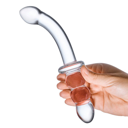 Ribbed G-Spot Glass Dildo | Gläs