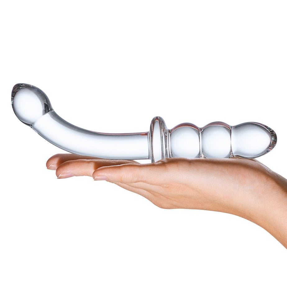 Ribbed G-Spot Glass Dildo | Gläs