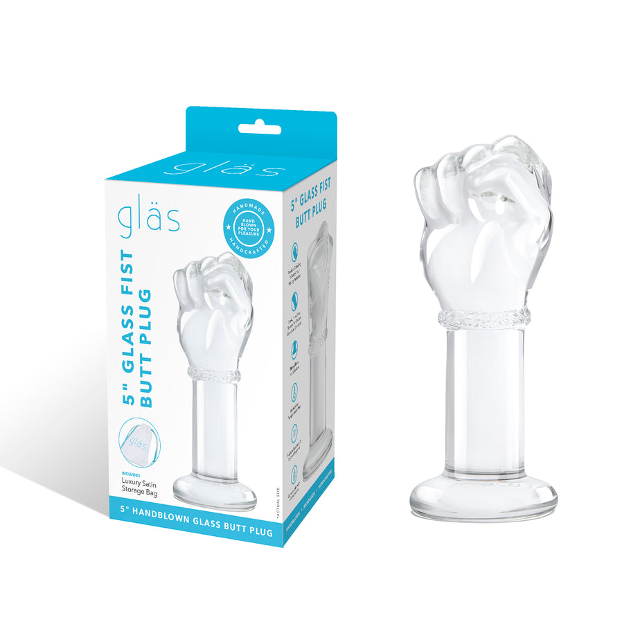 5" Fist Glass Butt Plug | Gläs