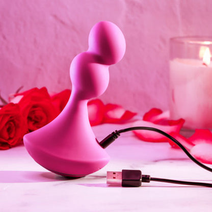 Rotating and vibrating silicone toy with dual-ball shaft, 7 vibration speeds, 5 rotation patterns, ergonomic base, and waterproof design.

rotating vibrating toy, dual silicone balls, vibrating shaft, rotating shaft, waterproof vibrator, ergonomic base toy, USB rechargeable toy, silicone vibrator, phthalate-free, body-safe toy.