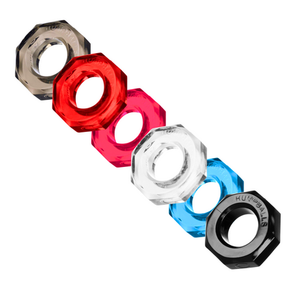 Soft, stretchy cock ring made of SkinFlex-TPR with a nut-shaped design for comfort and versatility.
Keywords: Humpballs cock ring, soft stretchy cock ring, SkinFlex-TPR ring, OXBALLS cock ring, nut-shaped cock ring, phthalate-free sex toy, versatile cock ring, ball stretching ring, comfort cock ring, stretchy cock ring for men.