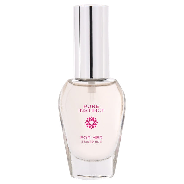 Pure Instinct For Her pheromone-infused perfume, featuring bergamot, tangerine, vanilla, and sandalwood. Clean, cruelty-free, and paraben-free.

Pure Instinct For Her, pheromone perfume, bergamot perfume, vanilla sandalwood scent, paraben-free perfume, cruelty-free fragrance, attract attention perfume, pheromone-infused oil, clean beauty perfume, sensual fragrance for women.