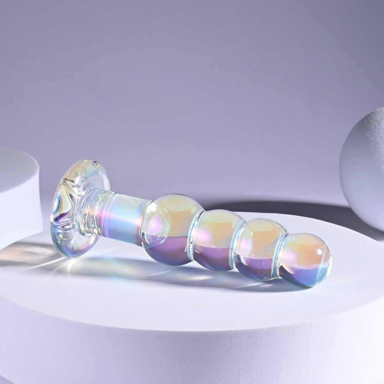 Glass Iridescent Bead Butt Plug | Playboy