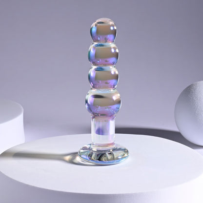 Glass Iridescent Bead Butt Plug | Playboy