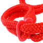 Silk Rope Love Cuffs in black or red with adjustable plastic cinch, ideal for beginners exploring Japanese bondage.
Silk Rope Love Cuffs, Japanese bondage, beginner bondage, silky rope cuffs, black cuffs, red cuffs, adjustable bondage restraints, unisex cuffs, bondage accessories, Fetish Fantasy Series, Pipedream Products.