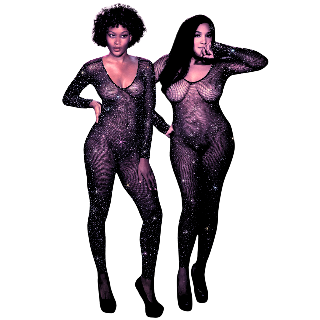 Radiance™ Crotchless Full Body Suit | One Size + Plus Size | CalExotics