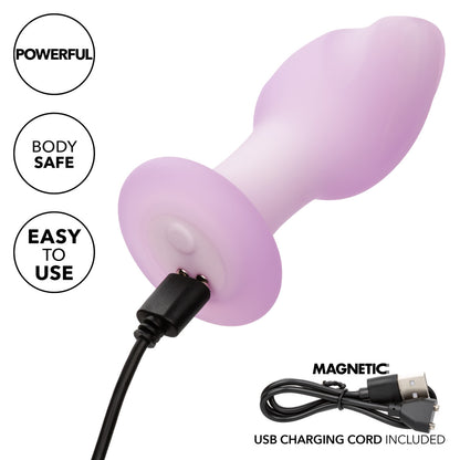 Lavender Haze Ridge Probe Silicone Rechargeable Anal Butt Plug