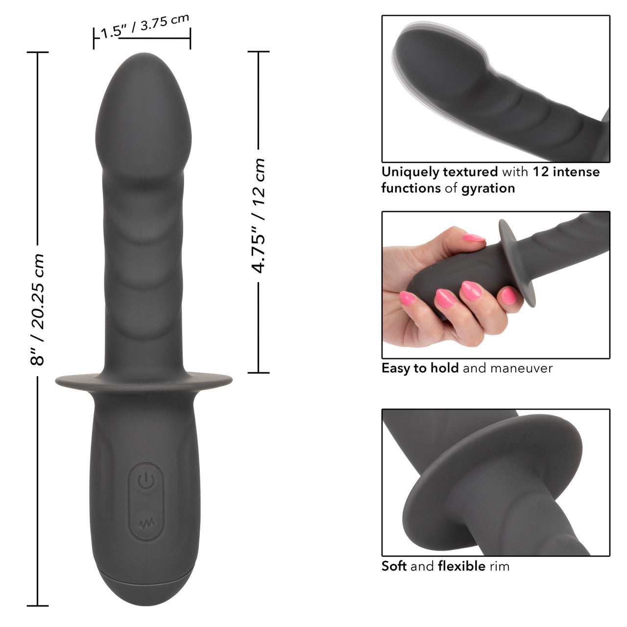 Ramrod Gyrating Rechargeable Silicone Anal Butt Probe