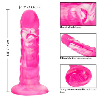 Twisted Love Twisted Ribbed Probe Silicone Anal Dildo Probe