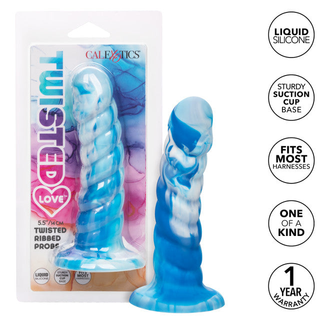 Twisted Love Twisted Ribbed Probe Silicone Anal Dildo Probe