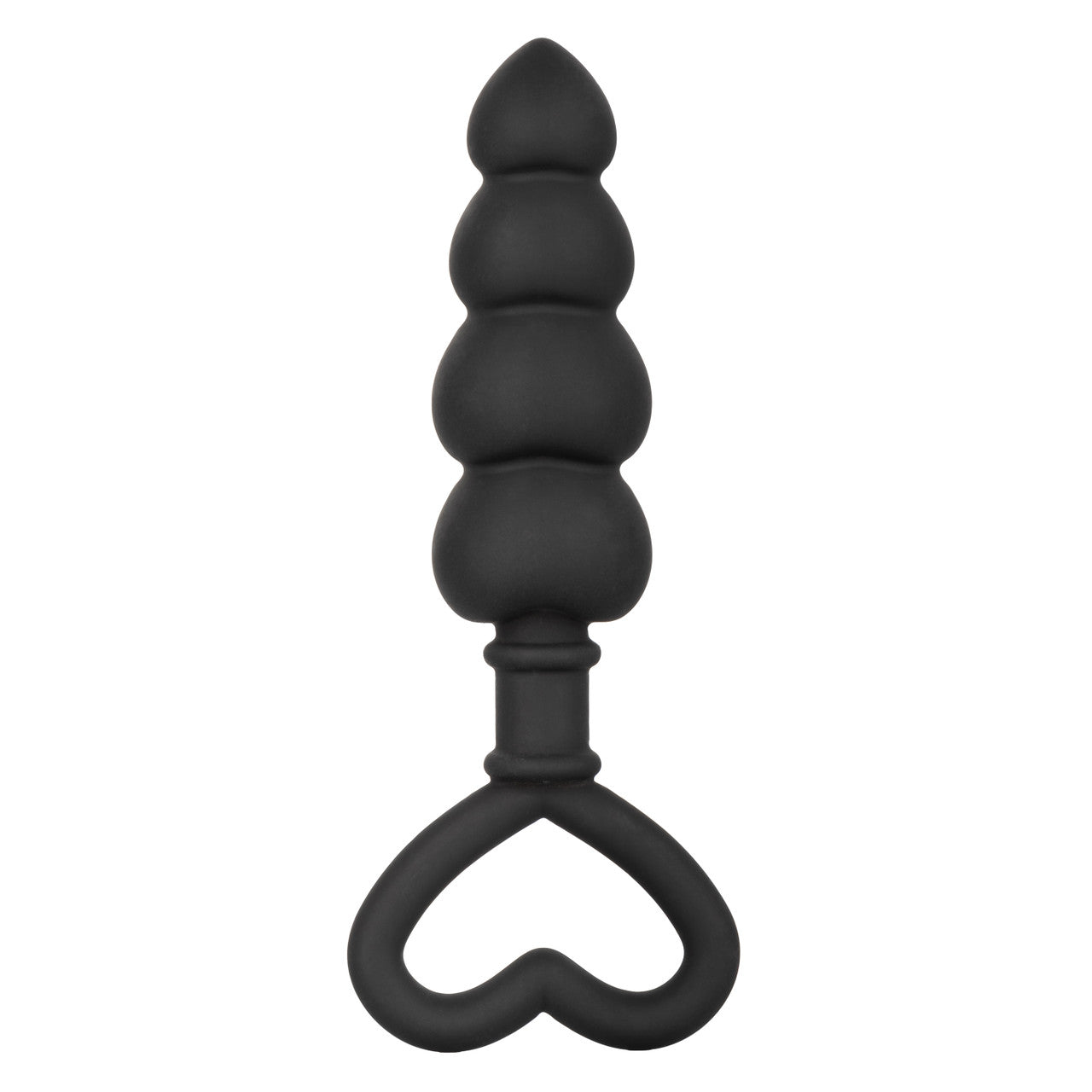 Silicone Love Probe™ - Graduated Anal Plug with Heart-Shaped Retrieval Ring, Body-Safe Design